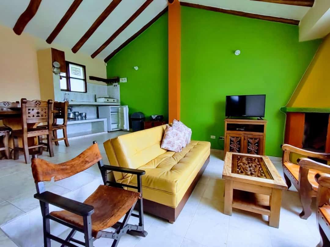 Hotel Cabanas San Cayetano Paipa Eksteriør bilde