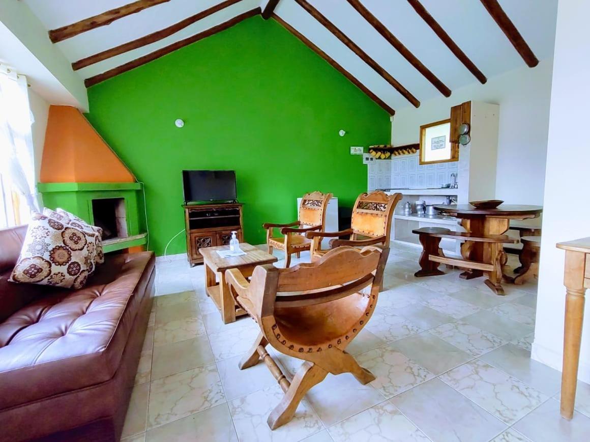 Hotel Cabanas San Cayetano Paipa Eksteriør bilde